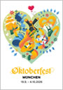 Oktoberfest 2026 - Gewinner Wiesn Plakat - 3. Platz (LHM/RAW - Philipp Dauer)